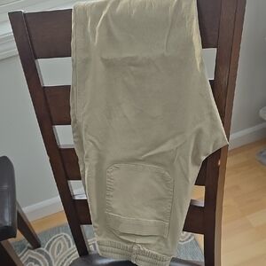 Banana Republic Men's Carpenter Pants - Tan 33 X 30 Elastic, On Trend